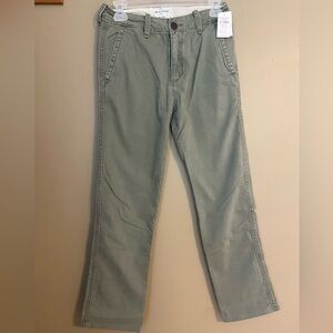 Boys Abercrombie green pants size 16 slim